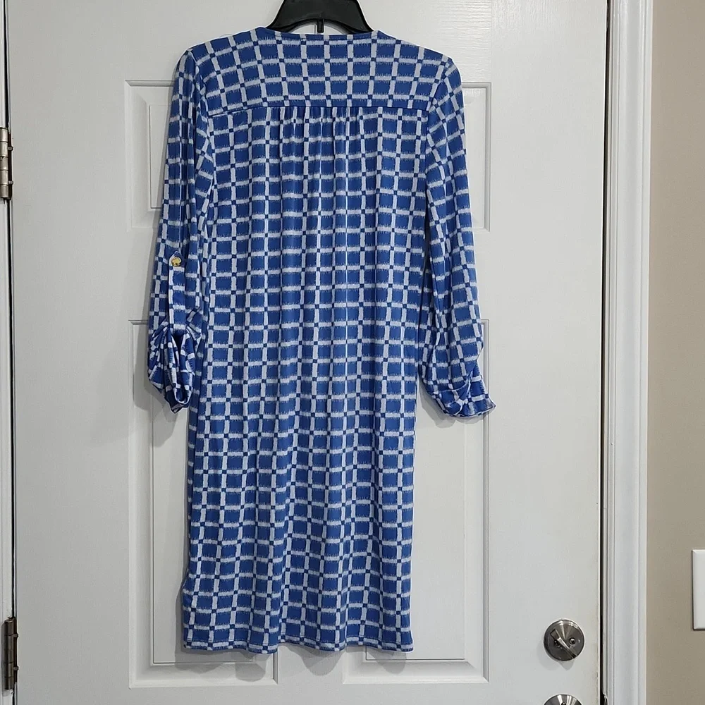 Michael Kors XS Blue Golden Chain Dress